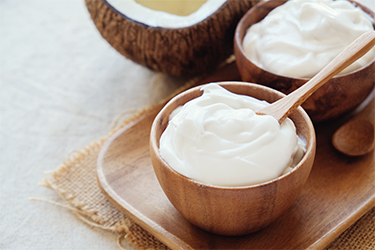 homemade organic coconut greek yogurt